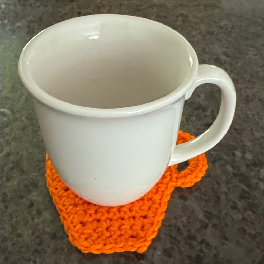 Crochet Coffee Cup Coasters with Backing - Picture 7 of 9